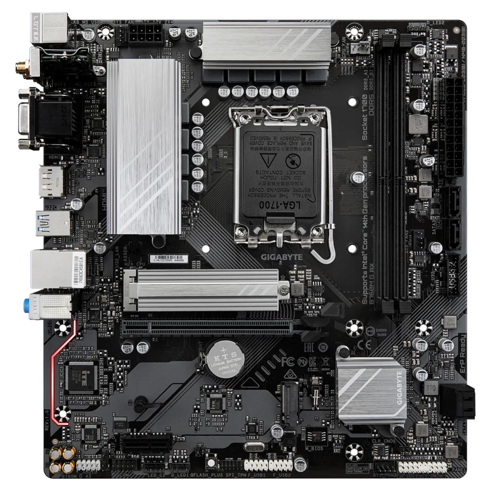 Gigabyte B760M G AX WIFI DDR5 Motherboard For  Intel 12th | 13th | 14th Gen view 2